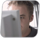 Man in front of computer